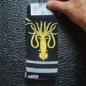 Game of Throne Black, Gray and Yellow Casual Socks